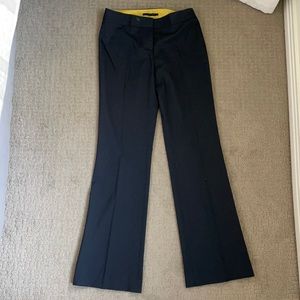 Elie Tahari Navy subtle stripe wide leg dress pant
